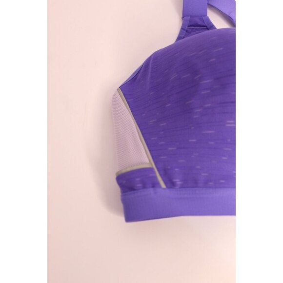 Victoria's Secret X Sport Bra 38D Purple Heather Zipper Front Padded Underwire - Picture 6 of 15